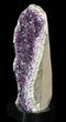Sparkling, Purple Amethyst Cluster On Wood Base #52586-1